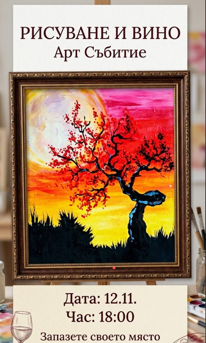 🎨🍷 Рисуване и Вино 🍷🎨